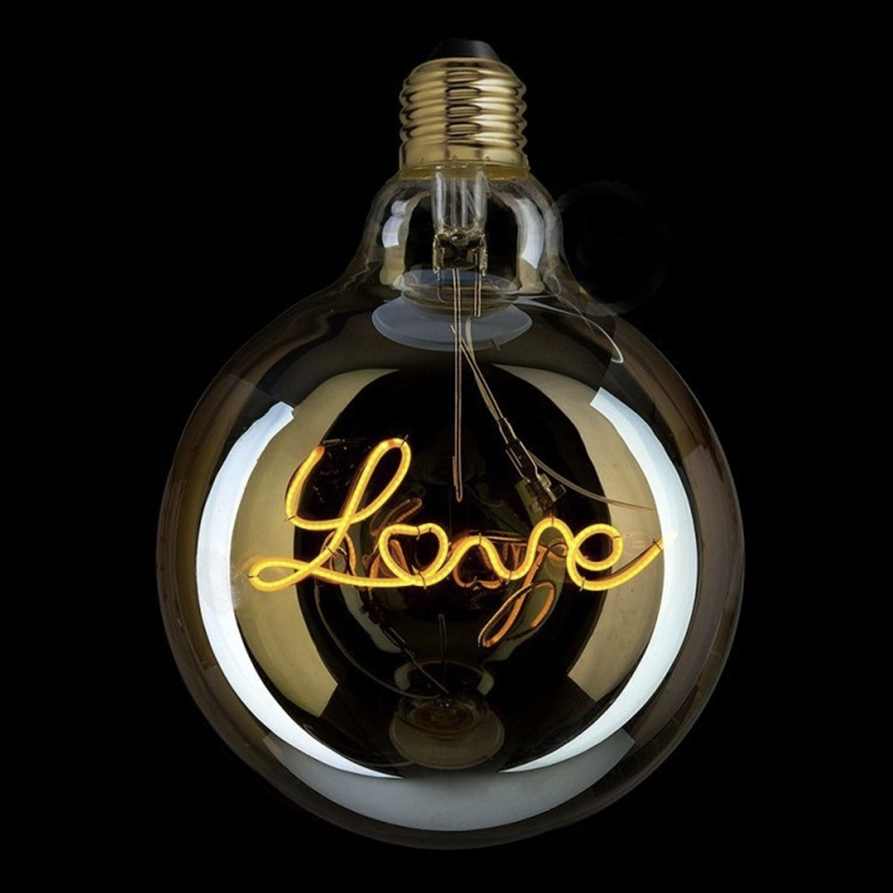 Decor Lighting Hours - フィラメント LOVE G125 レトロ白熱電球 エジソン電球 LED装飾