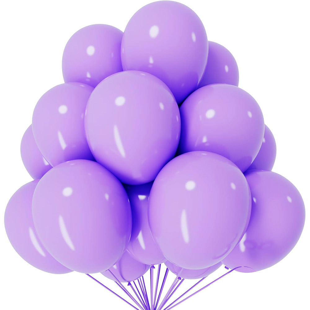 Decor Lighting Pack - ライトパープルラテックスバルーン 5-100 個/パック 12 インチ結婚式誕生日パーティー婚約記念日アクティビティ装飾用品