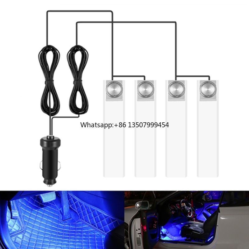 Decor Lighting & Decor Fires - 車の雰囲気ライト 12 V インテリア装飾ランプ自動車周囲照明スタイル A
