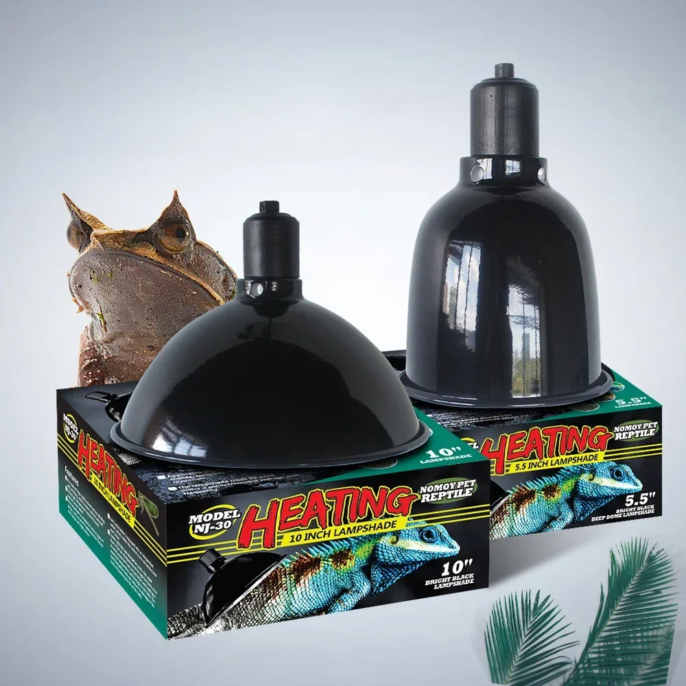 Gecko Lighting & Decor - 爬虫類ディープドームランプシェード 5.5/8.5/10 インチ爬虫類照明器具ヘビトカゲヤモリテラリウム火傷防止保護シェード