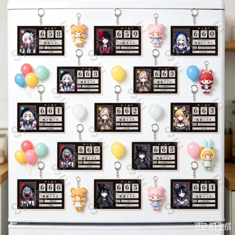 Decor Lighting Phone Number - 6 センチメートルアニメ魔法少女魔女裁判アクリルスタンドキーホルダーあなんなつめ携帯電話チェーン装飾アイテムギフトバッグチャーム