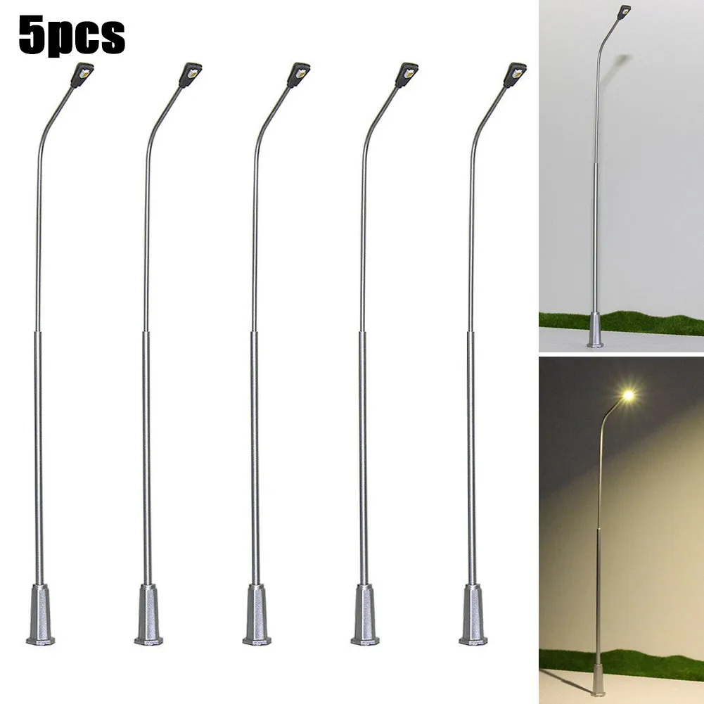 Decor Lighting Pack - 真新しい風景レイアウト街路灯鉄道模型ライト 20 センチメートル電車 20mA 3V ランプ金属パックセット盆栽装飾