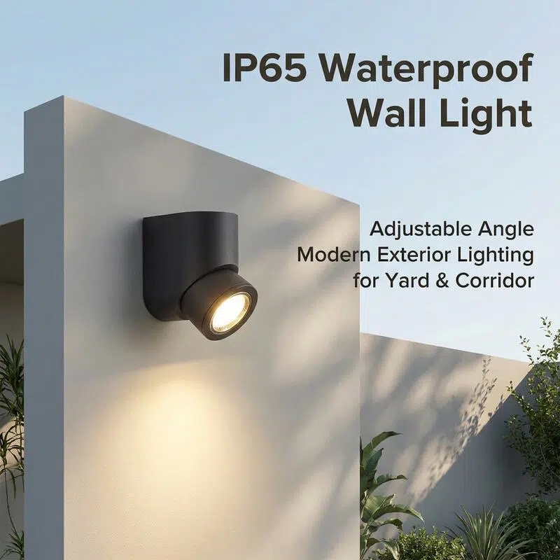 Lighting Effect Home Decor - 上下発光効果LED屋外壁掛けランプ アルミ製ブラックウォールライト 屋外外壁照明装飾器具