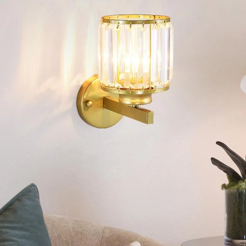 Lighting Effect Home Decor - ライトラグジュアリークリスタルウォールランプ 3色変更LED照明 ナイトライト 壁掛け調光可能LEDウォールエフェクトライト ホームデコレーション
