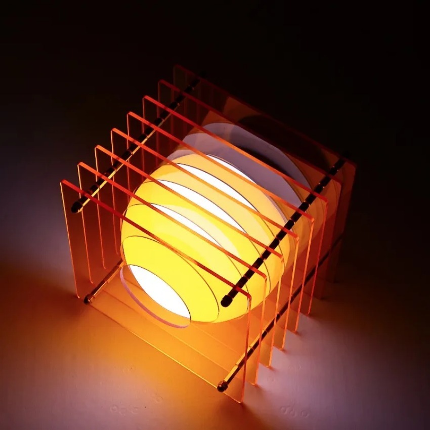 Room Decor Lighting Lamp - DIY ムーンランプ アクリル千層ランプ デスクトップ装飾 吊り下げ式雰囲気ライト ルームデコレーション
