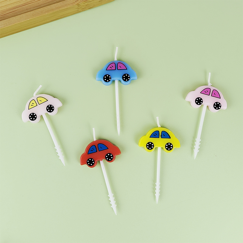 5 車キャンドル子供の誕生日かわいいケーキ装飾キャンドル赤ち - Lighting Mcqueen Birthday Decor のレビューと価格