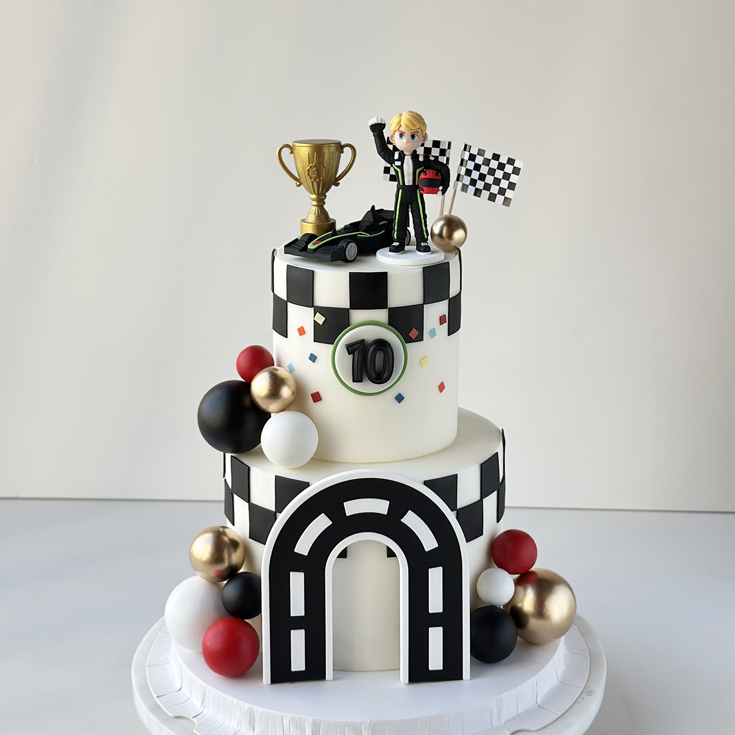 26-1個入りレーシングカーケーキデコレーション、レースカー - Lighting Mcqueen Birthday Decor のレビューと価格