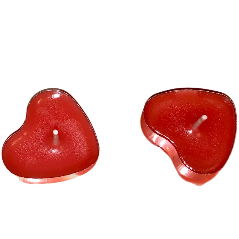 100 セットハート型空のアルミティーライトキャンドルワック - Candle Holder Set のレビューと価格