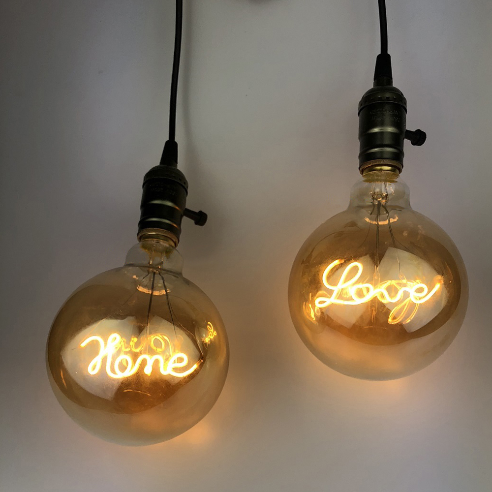 フィラメント LOVE G125 レトロ白熱電球 エジソン電 - Decor Lighting Hours のレビューと価格
