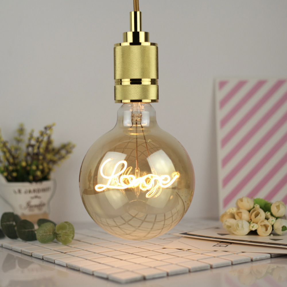 フィラメント LOVE G125 レトロ白熱電球 エジソン電 - Decor Lighting Hours のレビューと価格