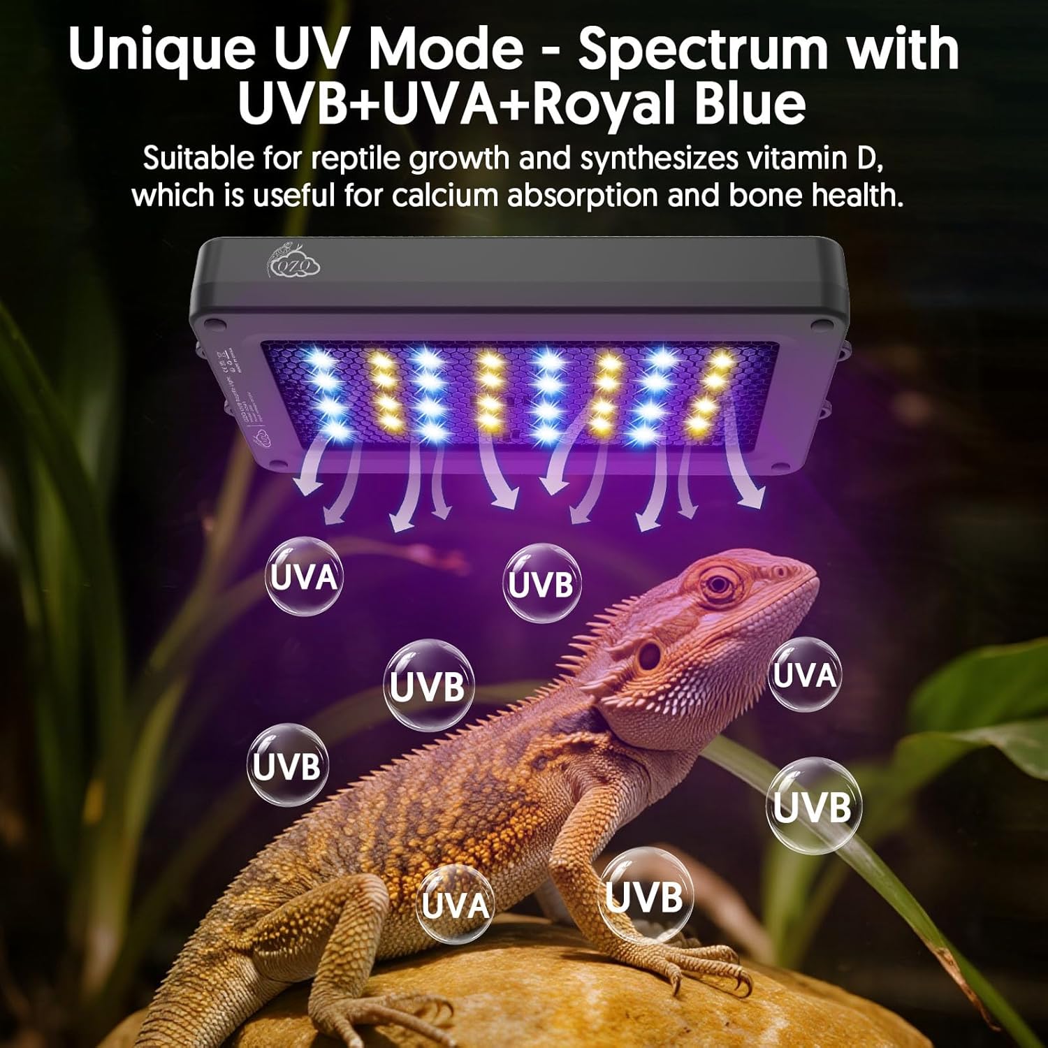 24W LED UVA UVB 爬虫類ランプ 調光機能付き  - Gecko Lighting & Decor のレビューと価格
