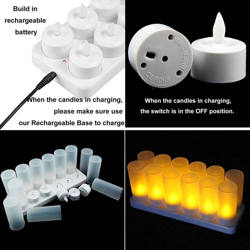 充電式LEDキャンドル フレームレスティーライト 電気ライト - Decor Lighting Pack のレビューと価格