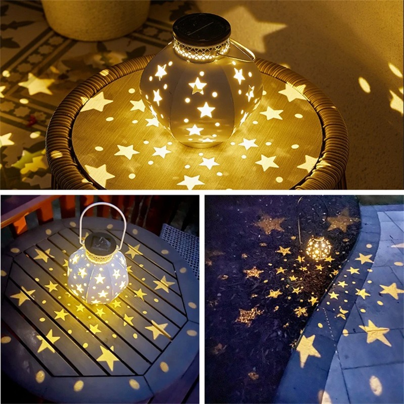 ガーデンスタープロジェクターランプ吊り下げ式ソーラーライト屋 - Lighting Decor Outdoor のレビューと価格