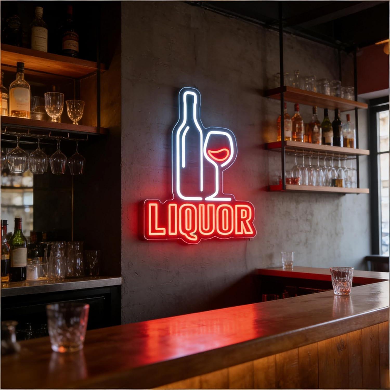 リキュールネオンサインUSB調光LEDライト、バー、パブ、レ - Restaurant Lighting Decoration のレビューと価格
