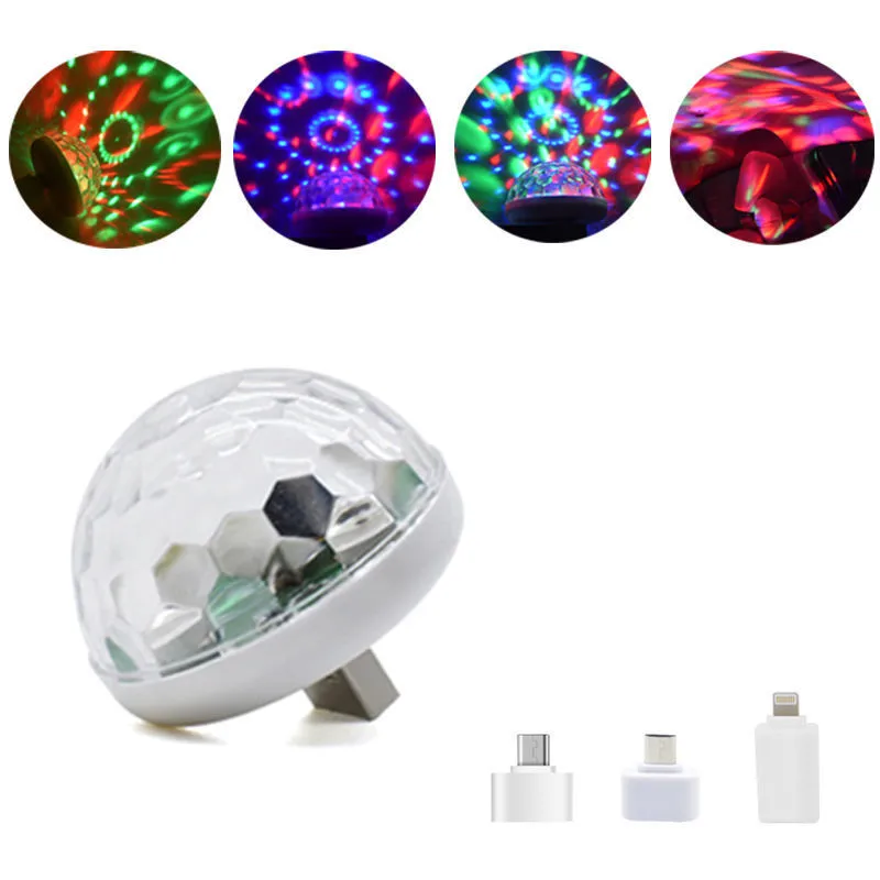 ポップUSBミニディスコステージライトLEDクリスマスパーテ - Lighting Effect Home Decor のレビューと価格