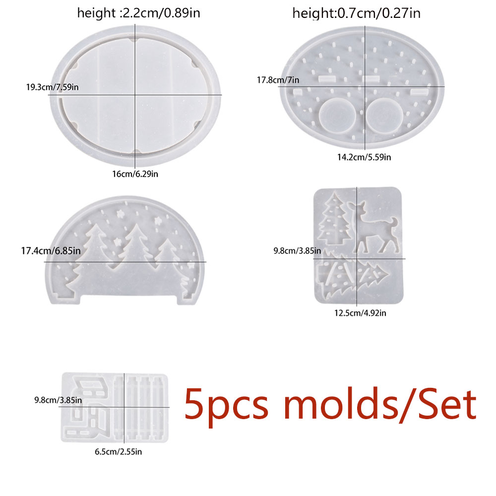 クリスマスエルクティーライトキャンドルホルダーシリコンモール - Candle Holder Set のレビューと価格
