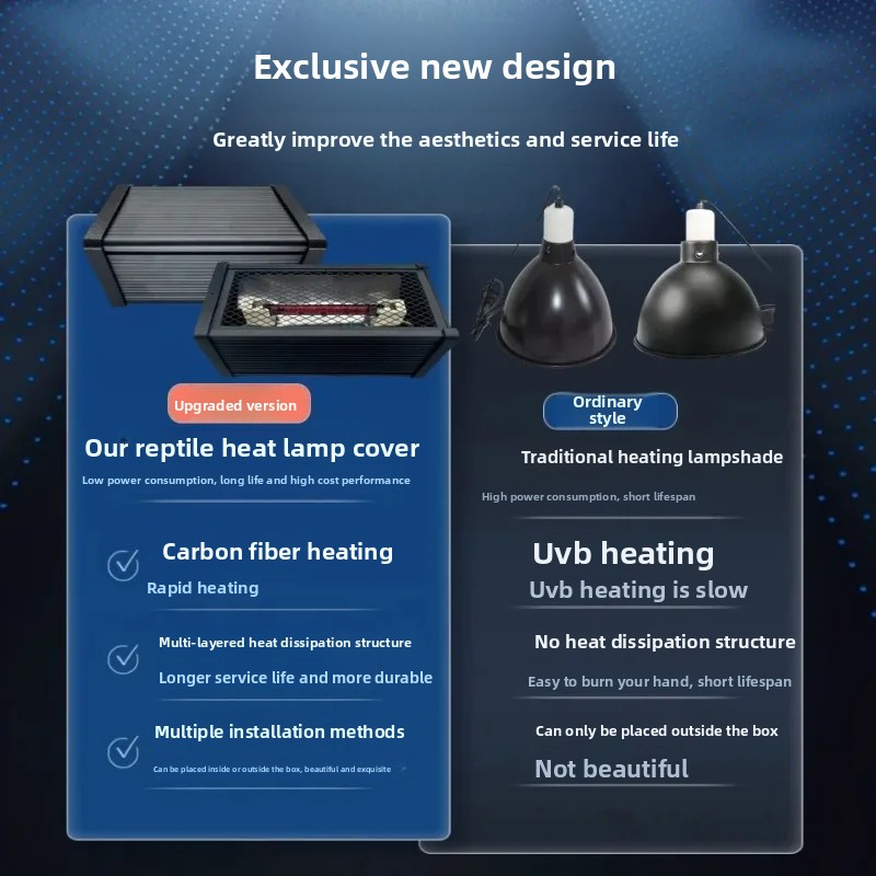 R7S カーボンファイバー製爬虫類用加熱管 UVA バスキン - Gecko Lighting & Decor のレビューと価格