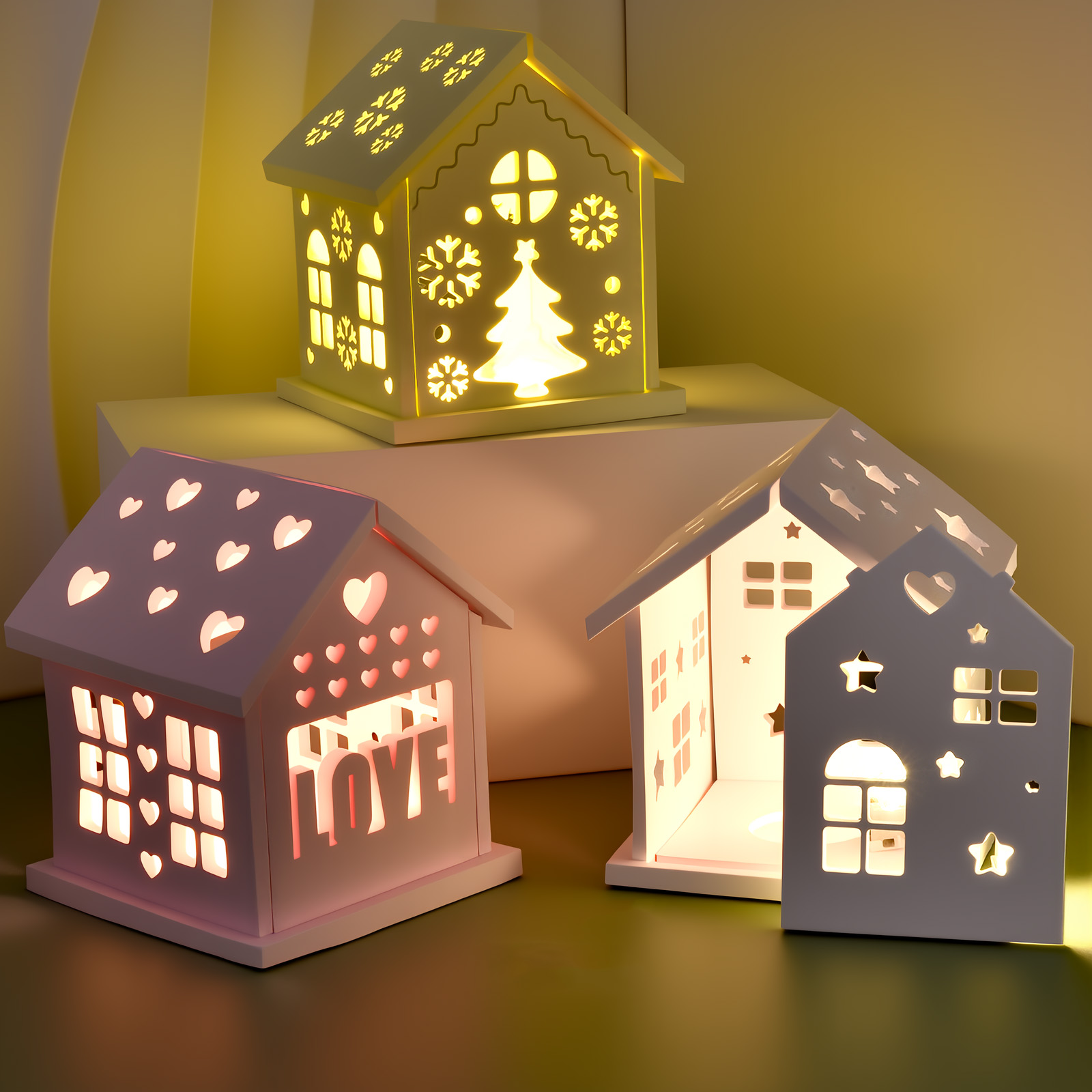 3Dハウスシリコンモールド DIY クリスマスツリー ラブス - Candle Holder Set のレビューと価格