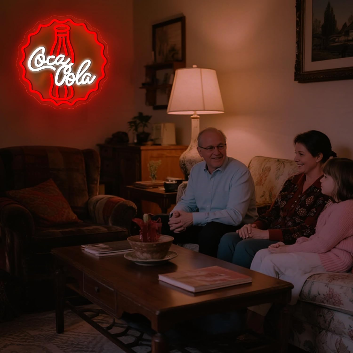 コーラネオンサインアートウォールライトUSB LEDネオンラ - Restaurant Lighting Decoration のレビューと価格