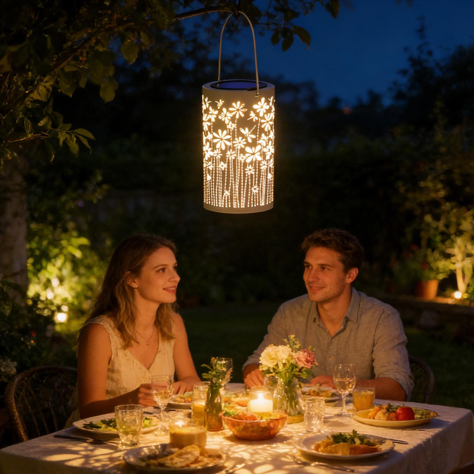 ソーラーハンギングランタン防水フラワーランプ装飾ソーラーライ - Lighting Decor Outdoor のレビューと価格