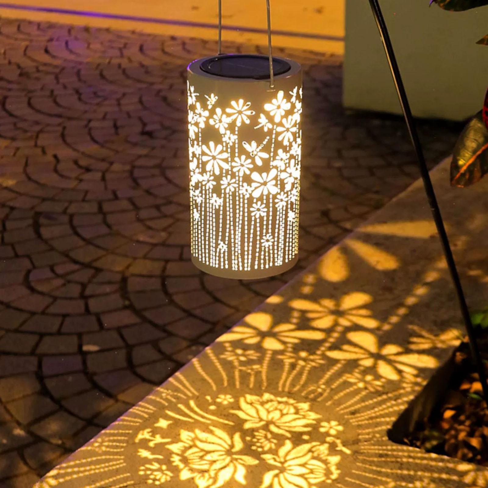 ソーラーハンギングランタン防水フラワーランプ装飾ソーラーライ - Lighting Decor Outdoor のレビューと価格
