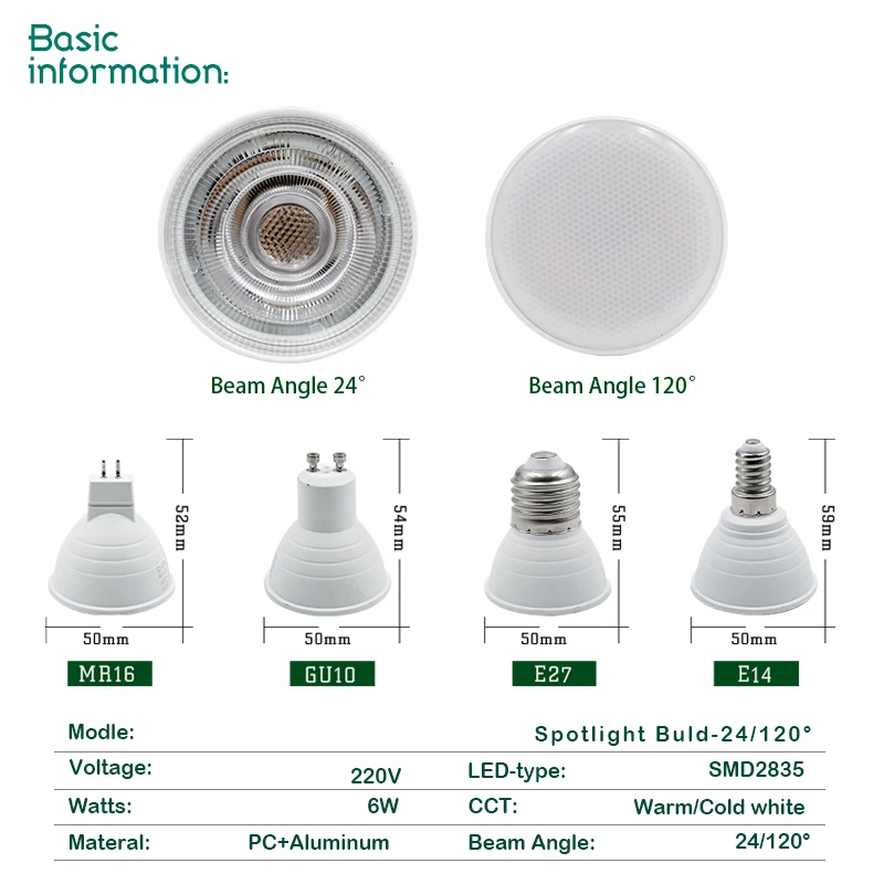 10 個 LED 電球 E27/E14 MR16 GU10  - Decor Lighting Hours のレビューと価格