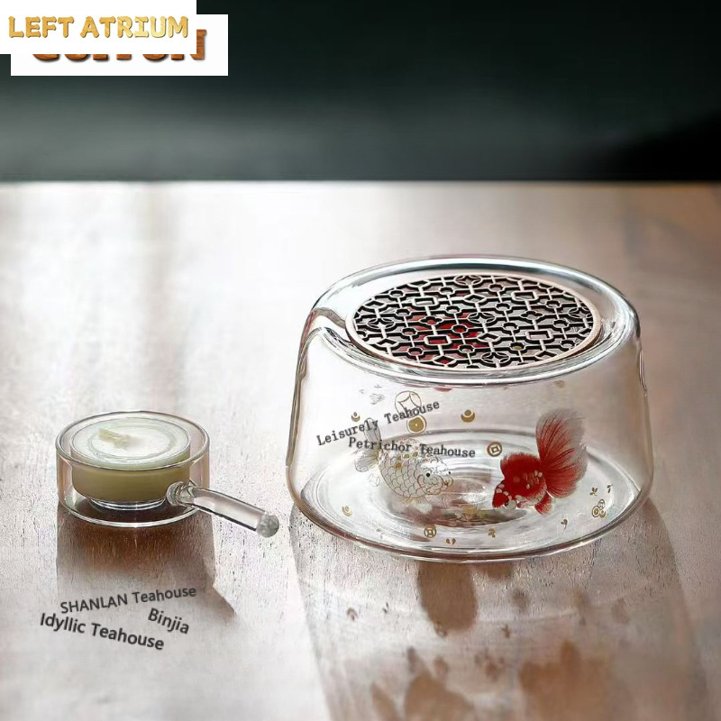 厚みのある耐熱ガラスティーウォーマーホルダーキャンドルヒータ - Candle Holder Set のレビューと価格
