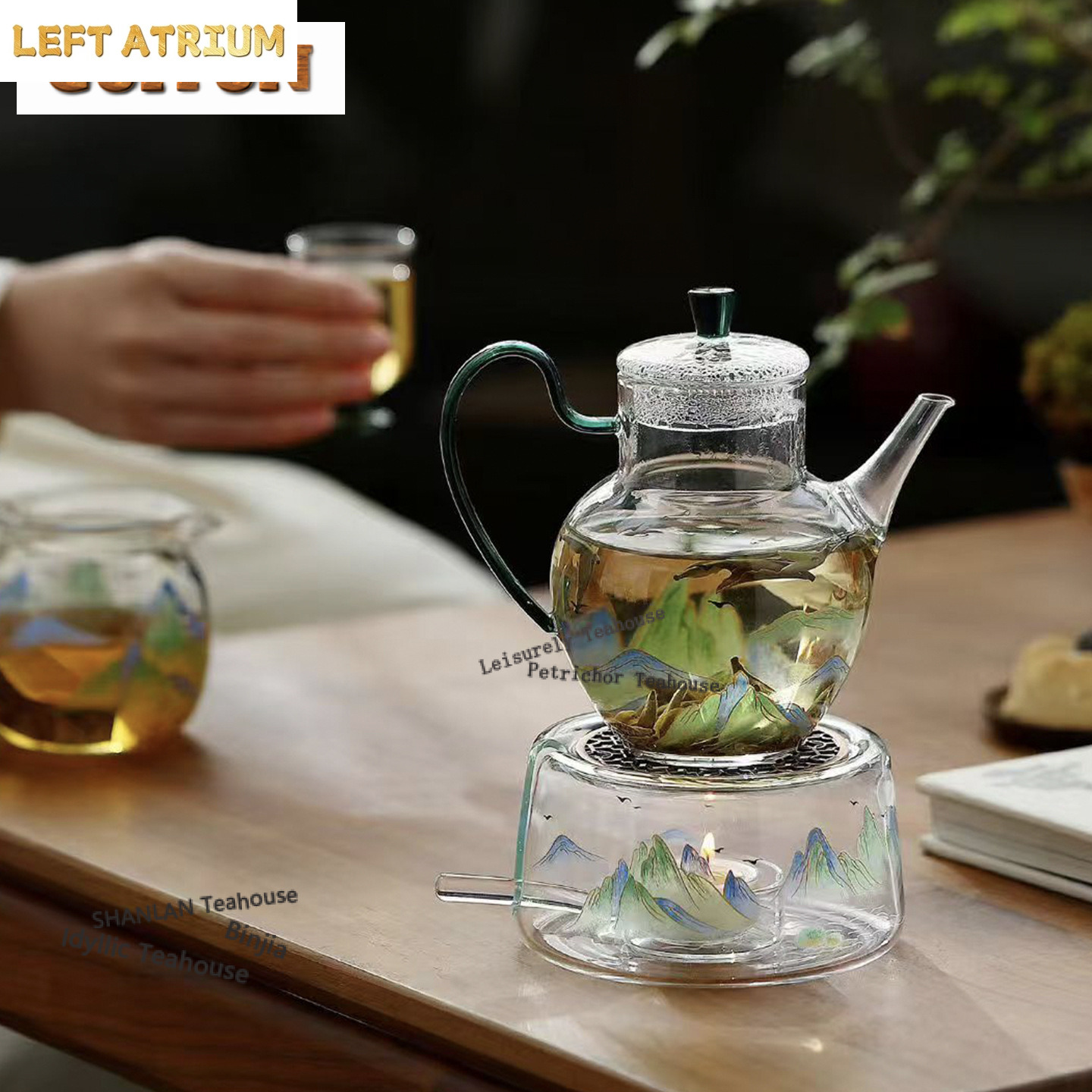 厚みのある耐熱ガラスティーウォーマーホルダーキャンドルヒータ - Candle Holder Set のレビューと価格