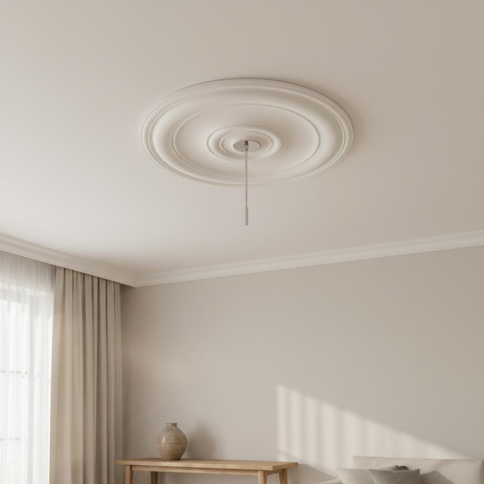 ラウンド天井メダリオンヨーロッパデザインPU天井装飾照明器具 - Decor Lighting & Decor Fires のレビューと価格