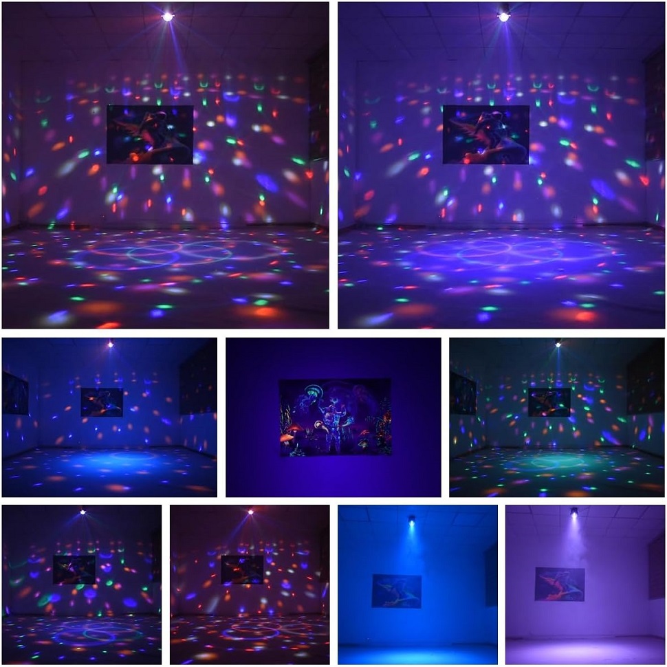 パーティーライト Dj ディスコボールライト音声制御ストロボ - Lighting Effect Home Decor のレビューと価格