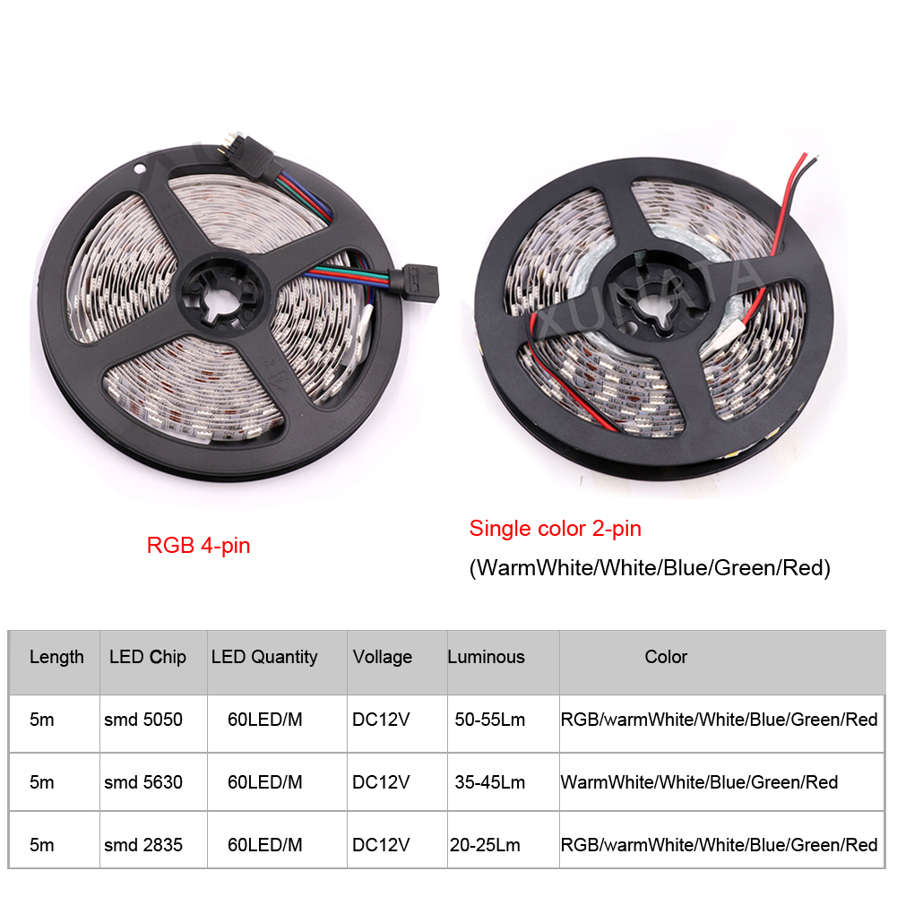 Ledストリップ5050 2835 5630 rgbフレック - Decor Lighting Hours のレビューと価格