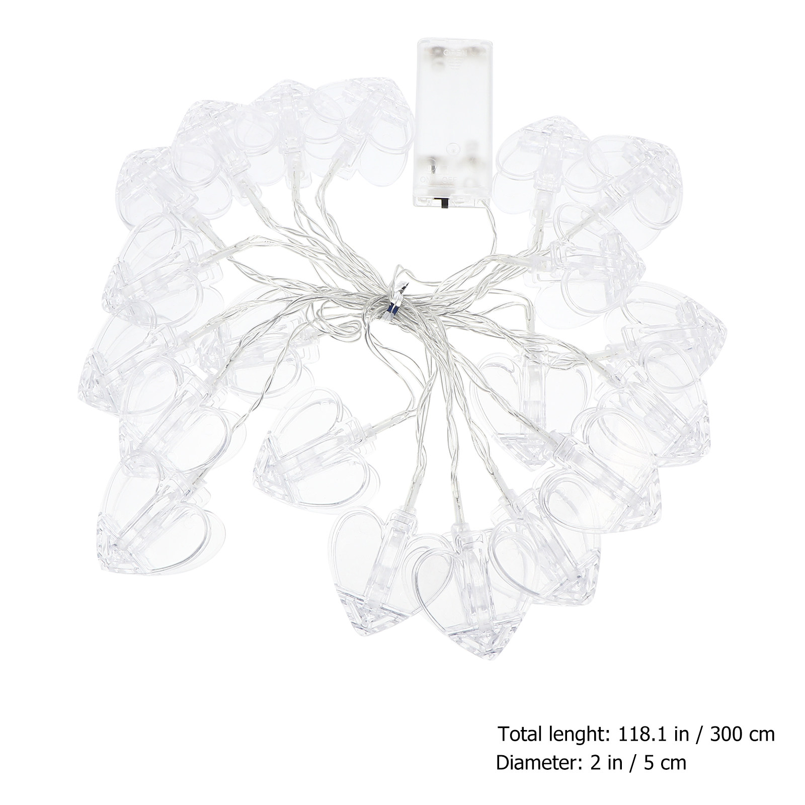 1セット LEDハート型フォトクリップストリングライト 電池 - Lighting Room Decor Photo のレビューと価格