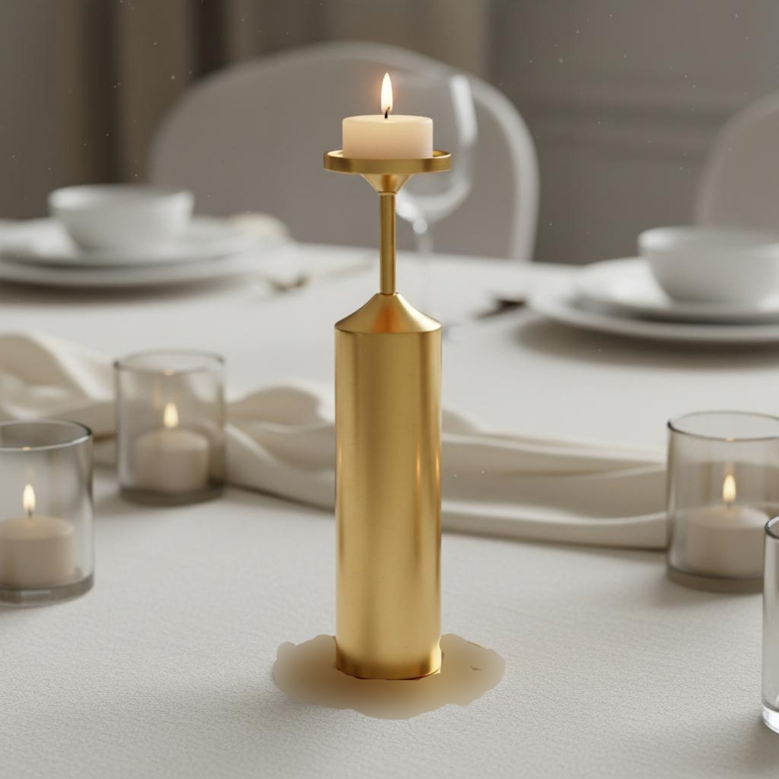 6個入りメタルテーパーキャンドルホルダーセット エレガントな - Candle Holder Set のレビューと価格