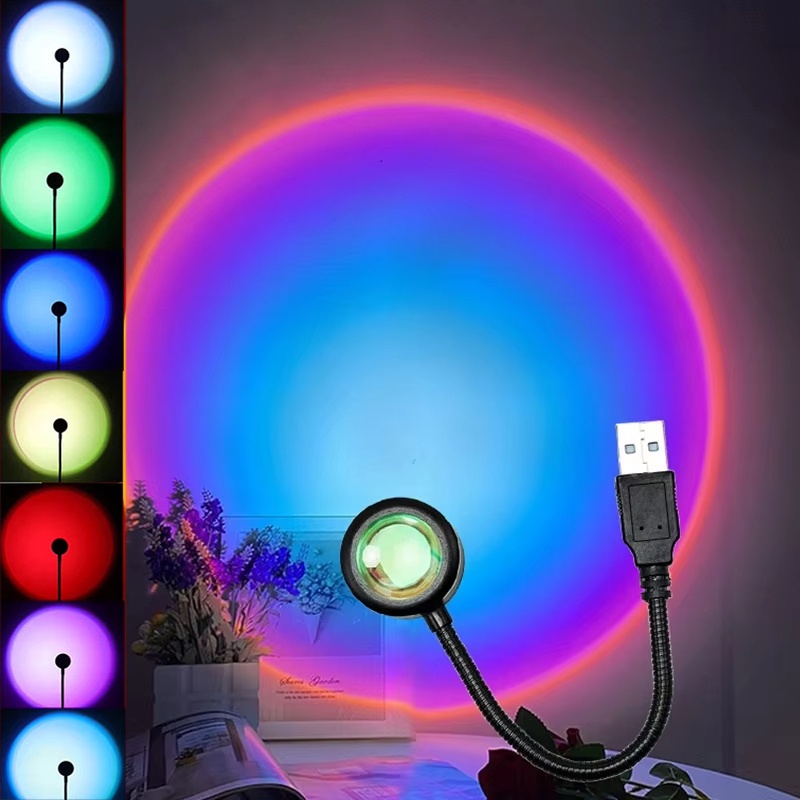 クリエイティブウォールプロジェクションデコレーションUSB  - Lighting Room Decor Photo のレビューと価格