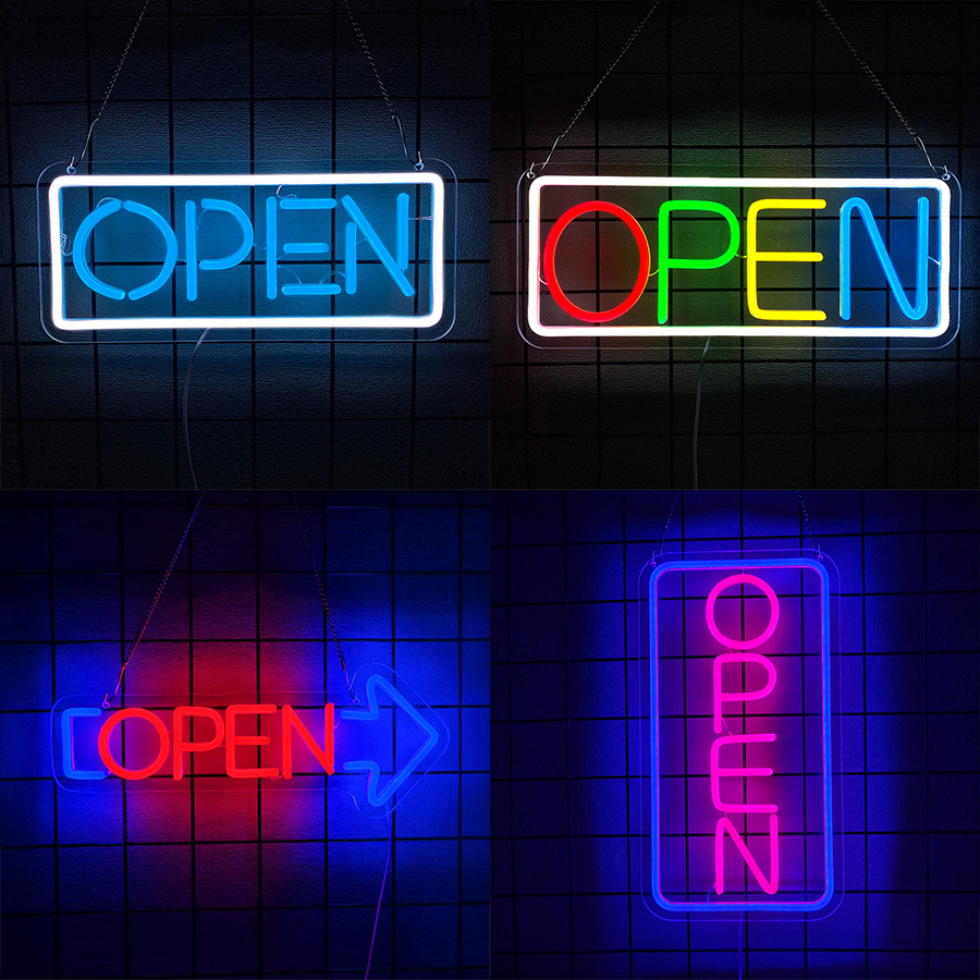 オープンシリーズネオンサイン 壁飾り用、レストラン装飾用ライ - Restaurant Lighting Decoration のレビューと価格