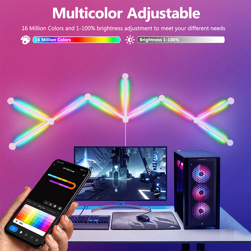 スマートRGBウォールランプ、Bluetoothアプリ接続L - Lighting Decor For Room のレビューと価格