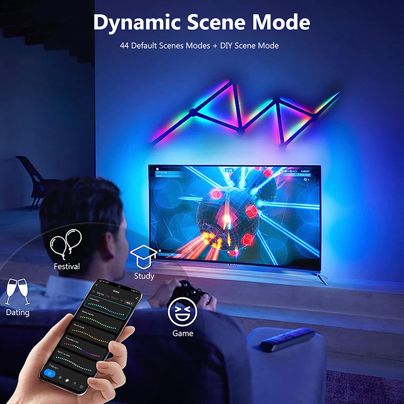 スマートRGBウォールランプ、Bluetoothアプリ接続L - Lighting Decor For Room のレビューと価格