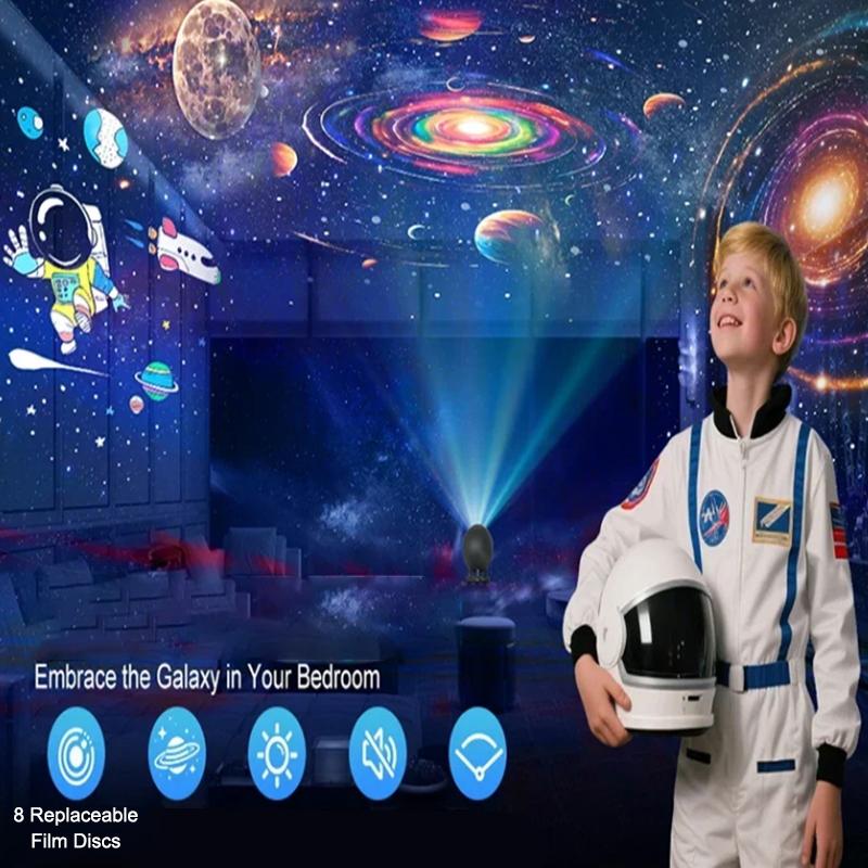 USB星空プロジェクターライト 8種類の星空投影 写真背景装 - Lighting Room Decor Photo のレビューと価格