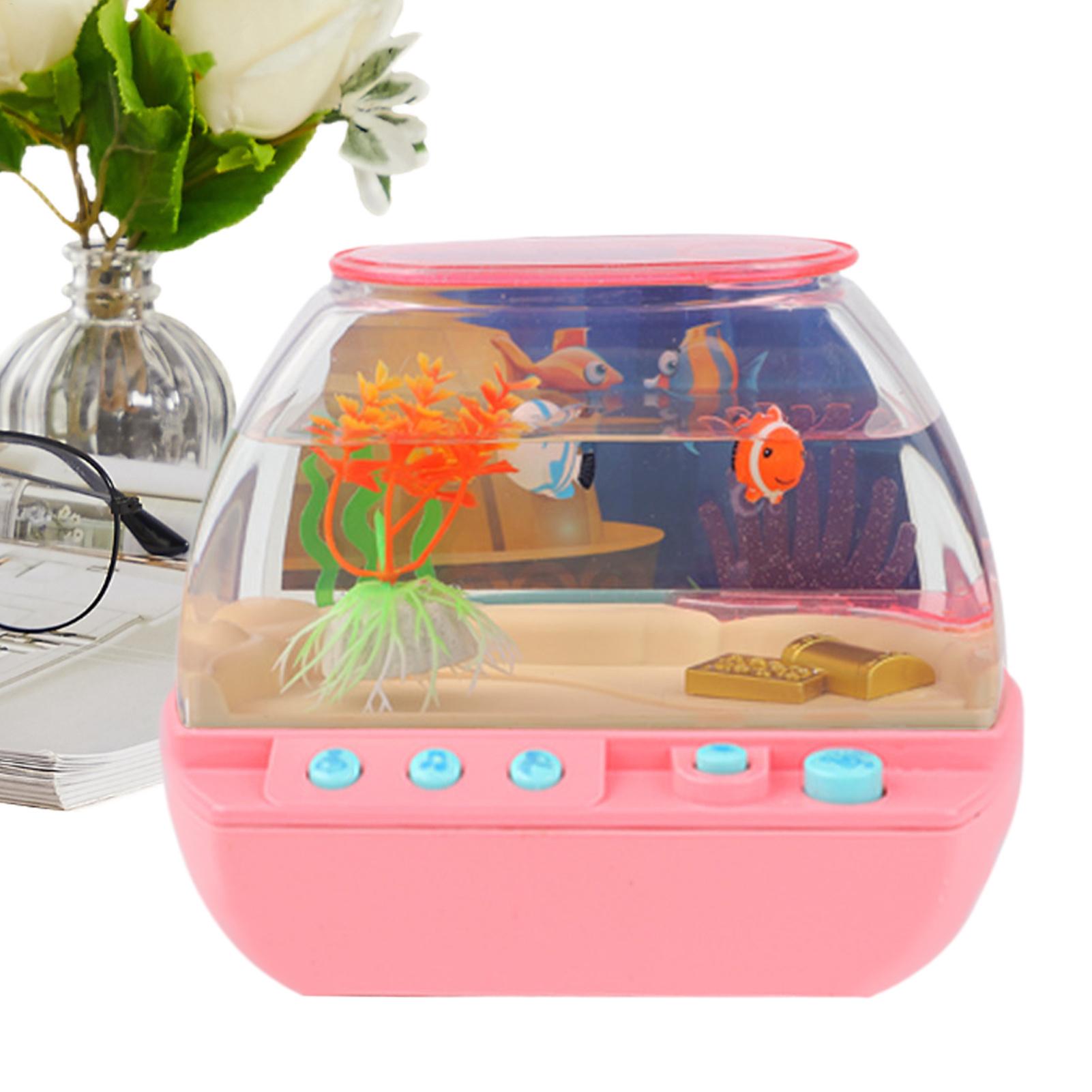おもちゃの水槽 ホームデコレーション 音楽と光付き 模擬水槽 - Lighting Decor For Room のレビューと価格