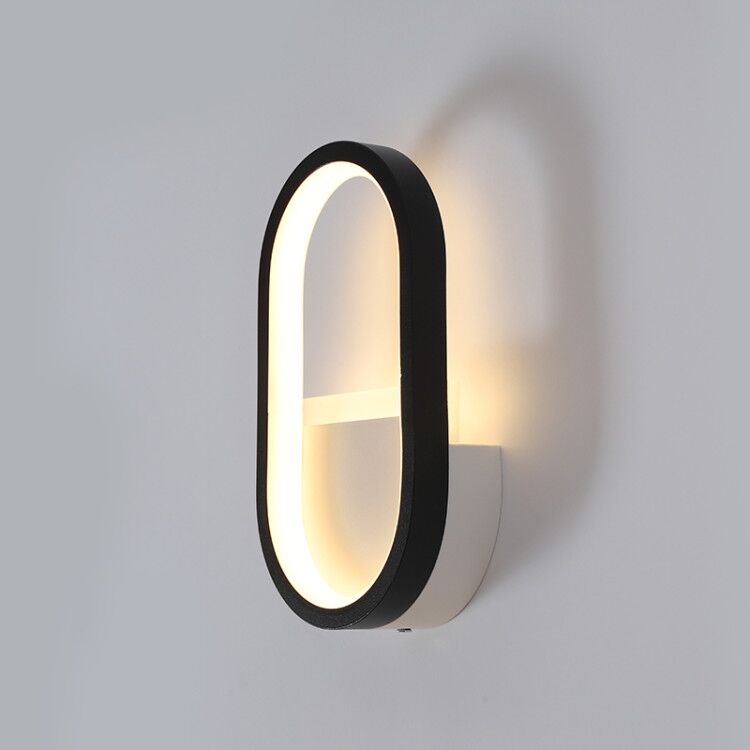 モダンな北欧LEDウォールランプ、ミニマリストブラック幾何学 - Decor Lighting & Decor Fires のレビューと価格