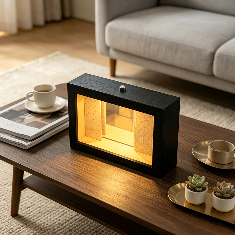 リアルルームアビスインフィニティミラーフォトフレーム、LED - Lighting Room Decor Photo のレビューと価格