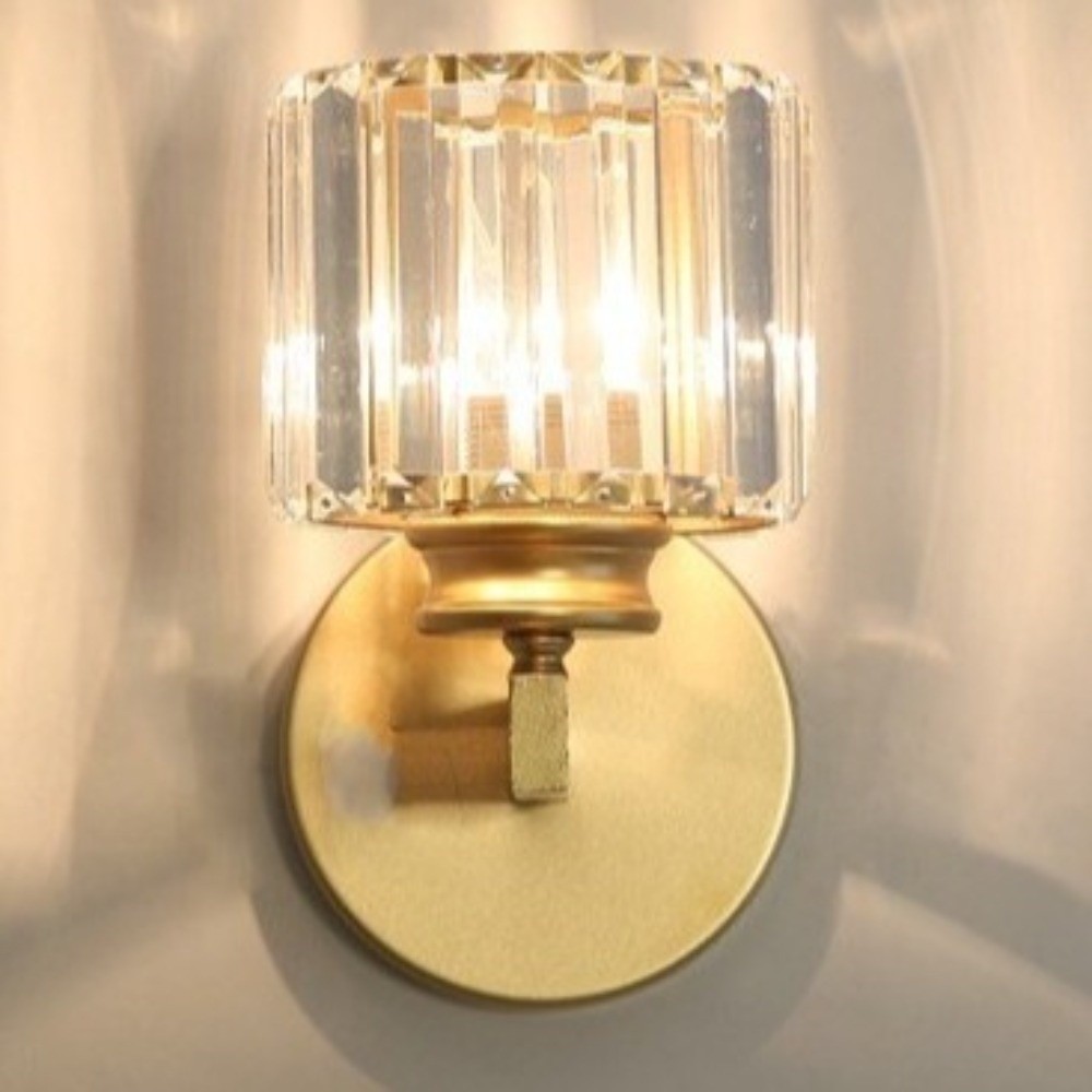 ライトラグジュアリークリスタルウォールランプ 3色変更LED - Lighting Effect Home Decor のレビューと価格