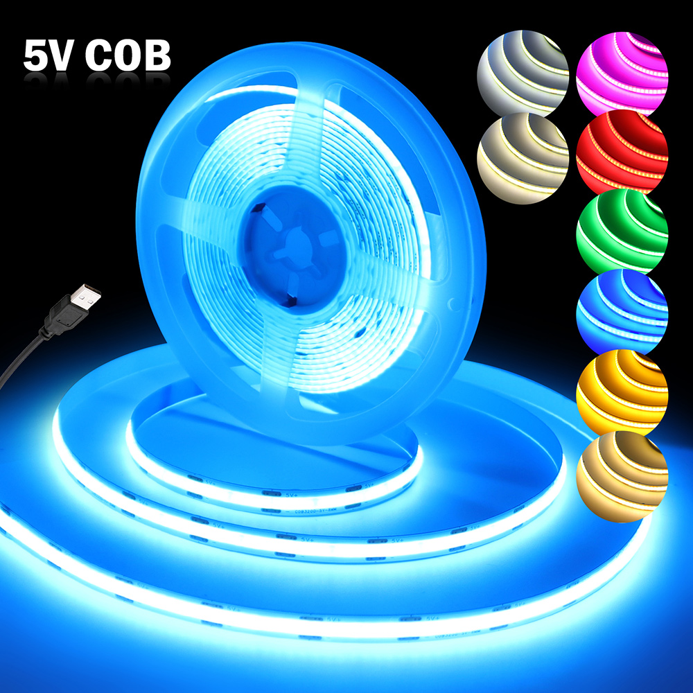 DC 5V COB LEDストリップライト 320LEDs/ - Decor Lighting Hours のレビューと価格