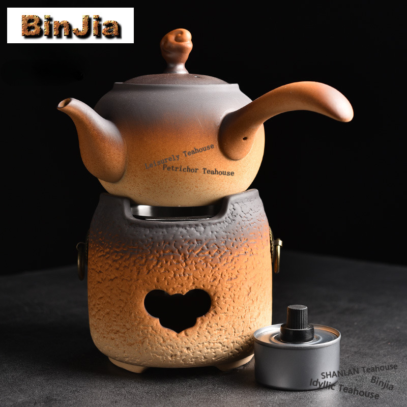 粗陶製高柄ポットティーウォーマーホルダーキャンドルヒータース - Candle Holder Set のレビューと価格