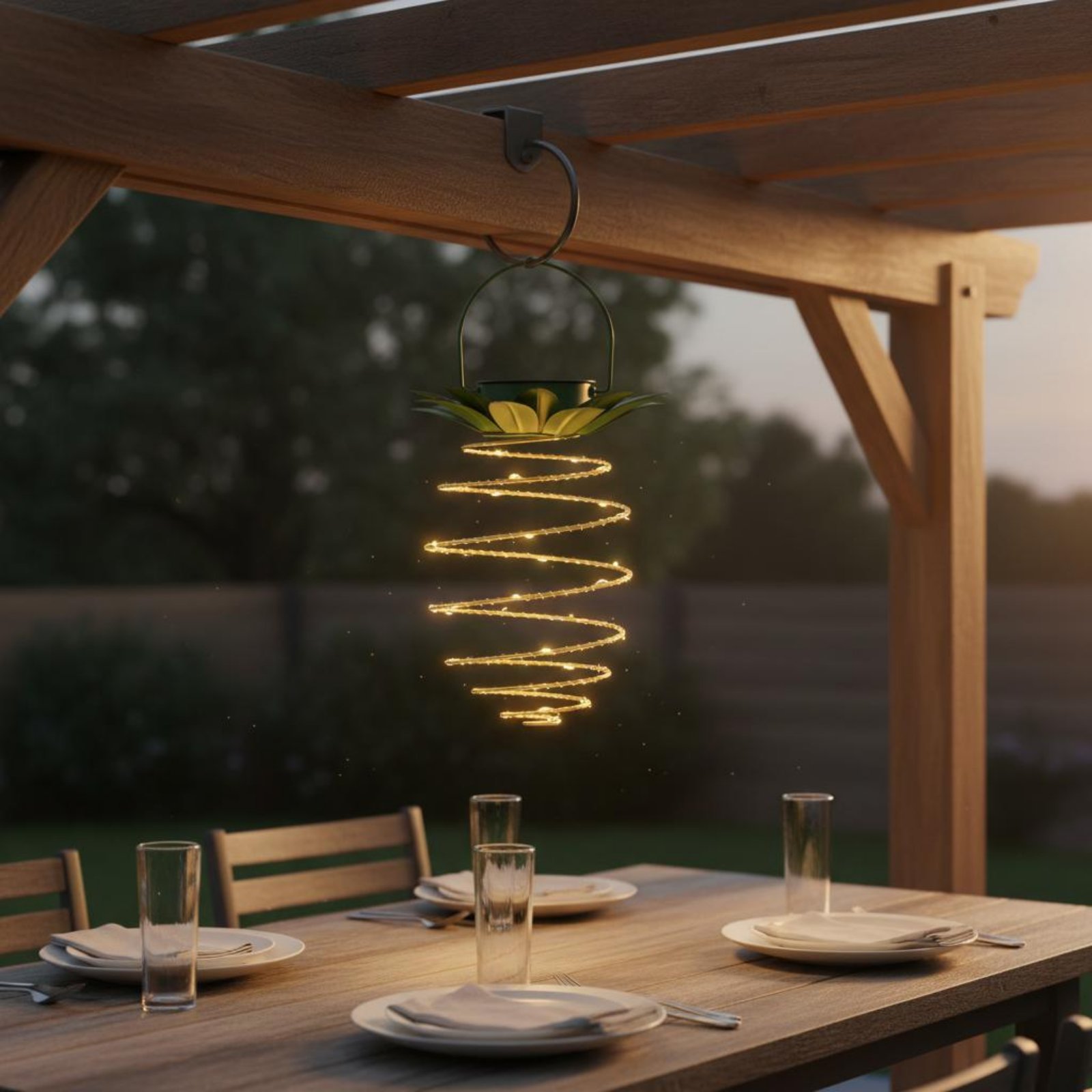 2個入り ソーラーパイナップルランプ 防水パイナップルハンギ - Lighting Decor Outdoor のレビューと価格