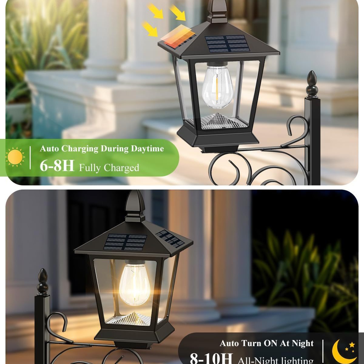 2 in 1 ソーラープランターランプ 防水 暖白色 屋外壁 - Lighting Decor Outdoor のレビューと価格