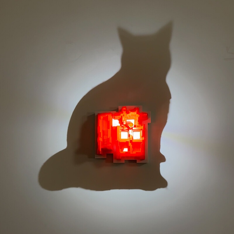 ドロップシッピング 3Dライトシャドウナイトライト アンビエ - Room Decor Lighting Lamp のレビューと価格