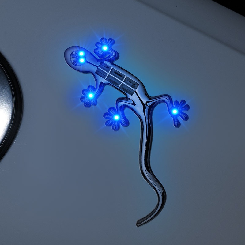 車とバイク用ソーラーLED衝突防止警告灯ユニバーサルゲッコ装 - Gecko Lighting & Decor のレビューと価格