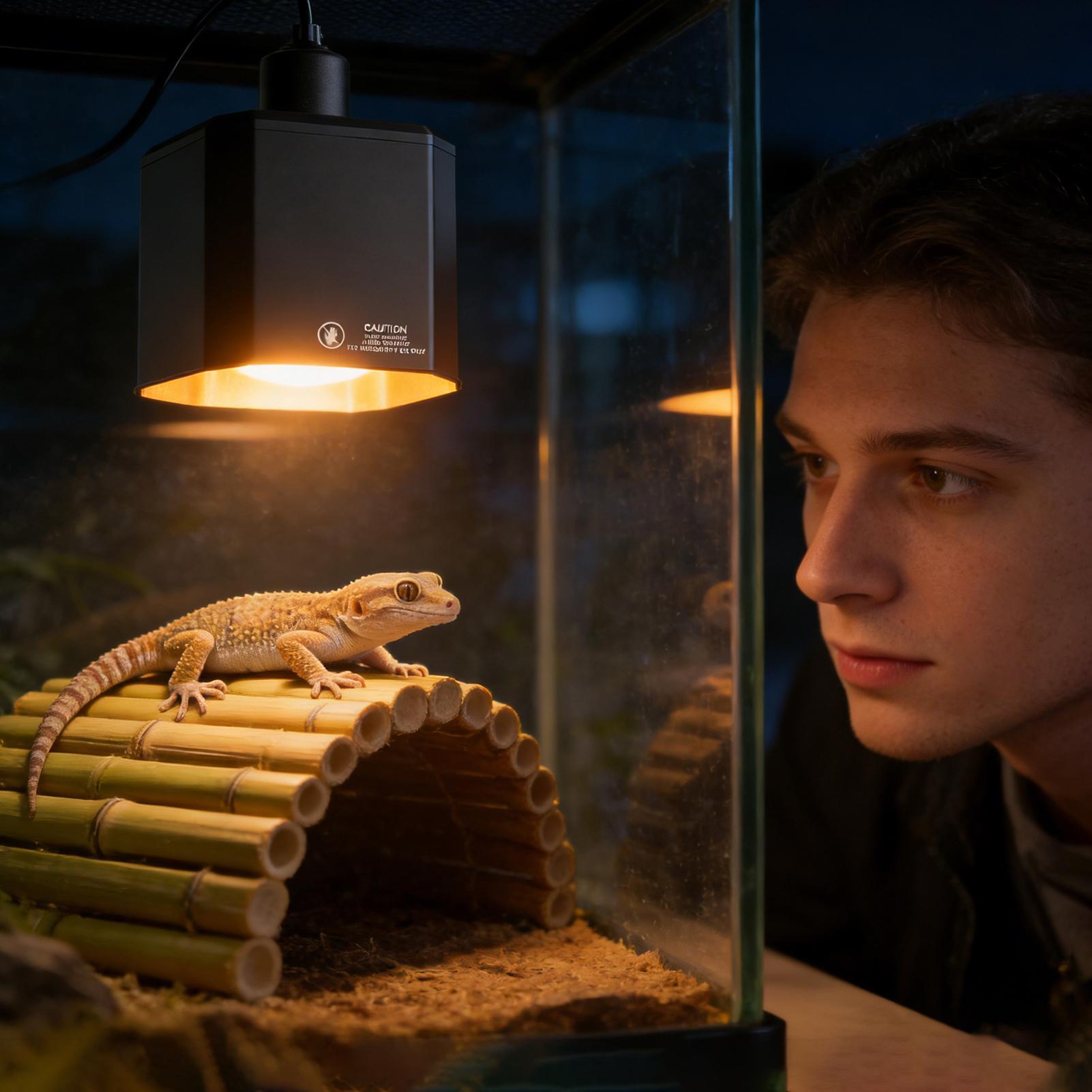 爬虫類用ヒートランプ器具 爬虫類用暖房照明シェード 飼育ケー - Gecko Lighting & Decor のレビューと価格