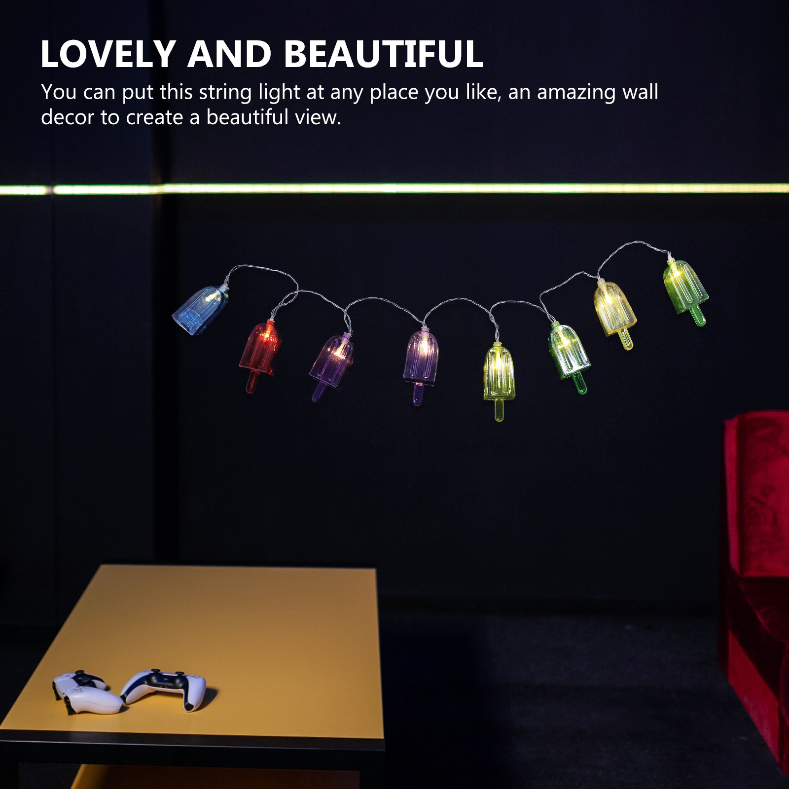 アイスクリームライト ストリングライト 1.5m 10 LE - Lighting Room Decor Photo のレビューと価格